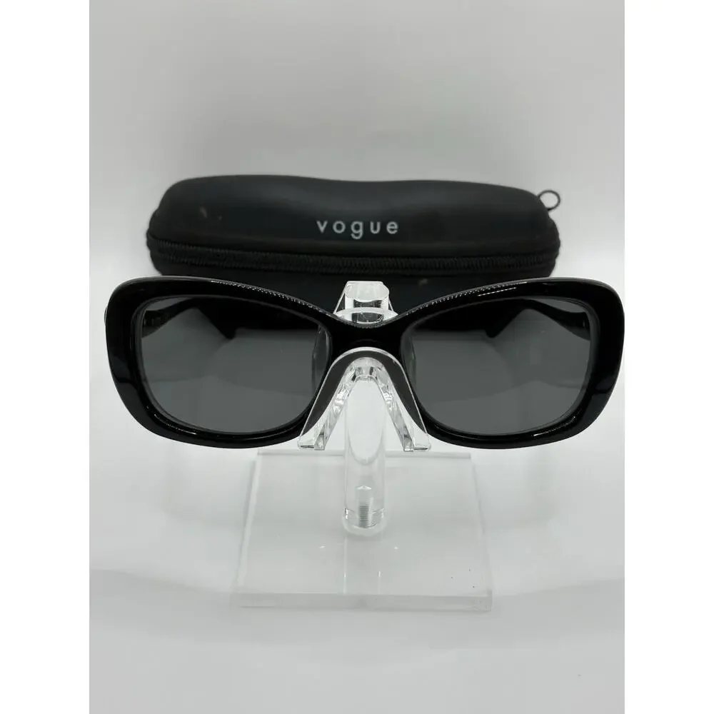 Vogue VO2917-S Black Oversized Sunglasses Gray Lens w/ Case